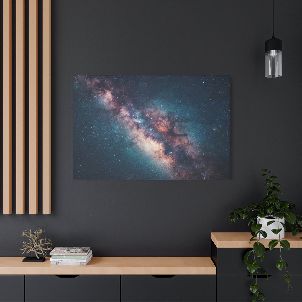 Milky Way Galaxy Canvas Wall Art — Stretched Space Photography Print