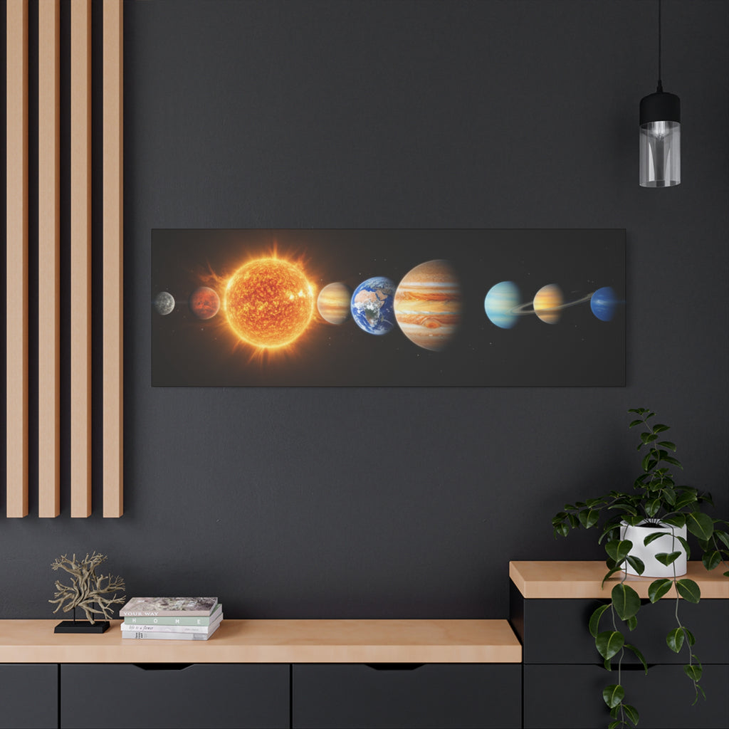 Solar System Stunning Canvas Print — Jaw-Dropping Space Wall Art