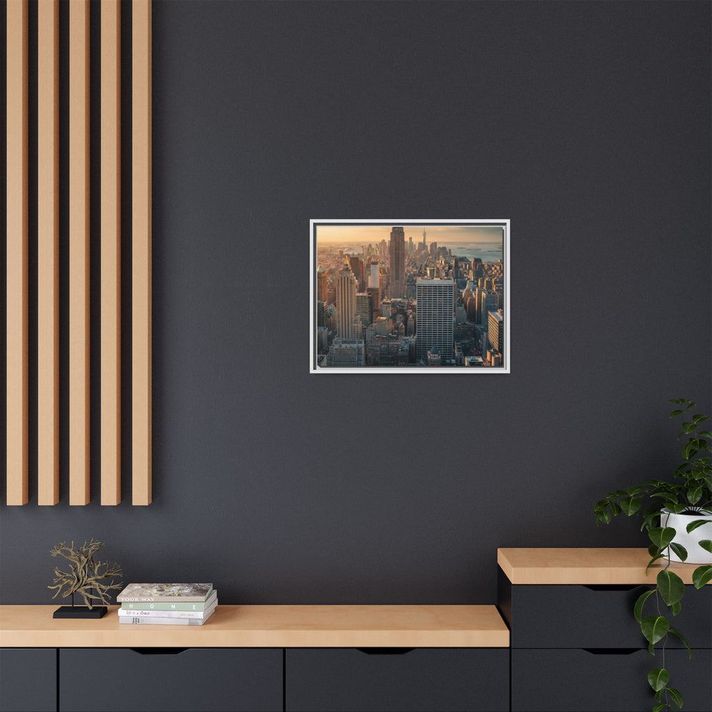 New York City Skyline at Sunset - Framed Art