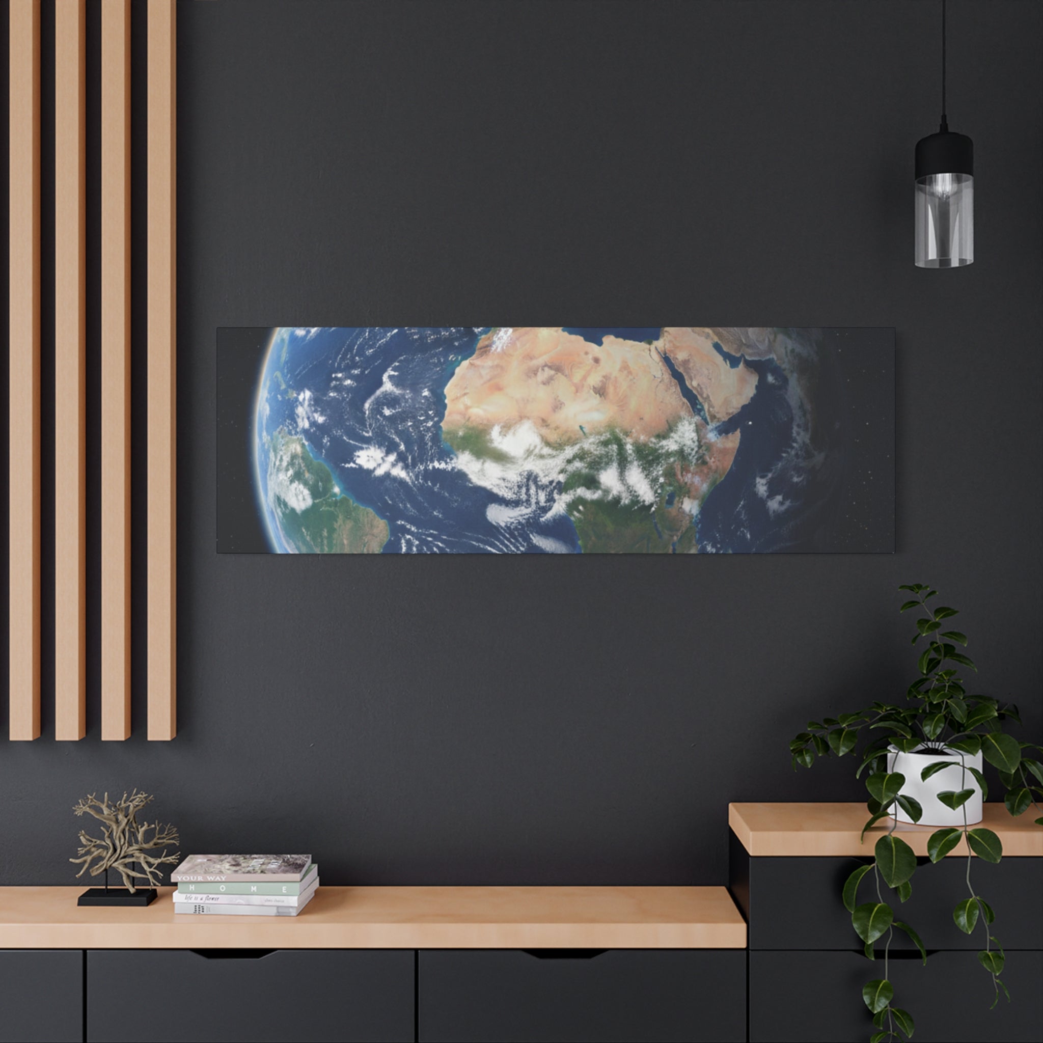 Earth from Space Stunning Image — Planet Globe Wall Art, Africa View