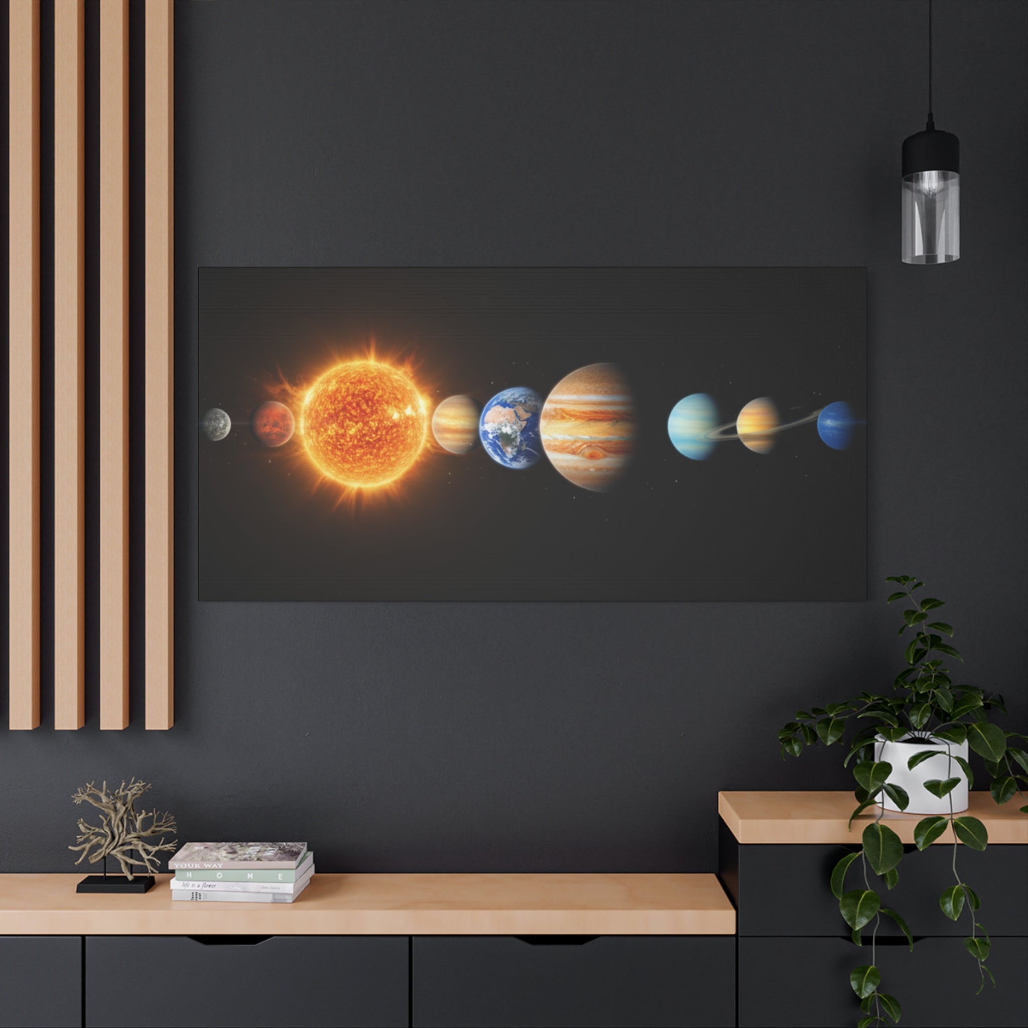 Solar System Stunning Canvas Print — Jaw-Dropping Space Wall Art