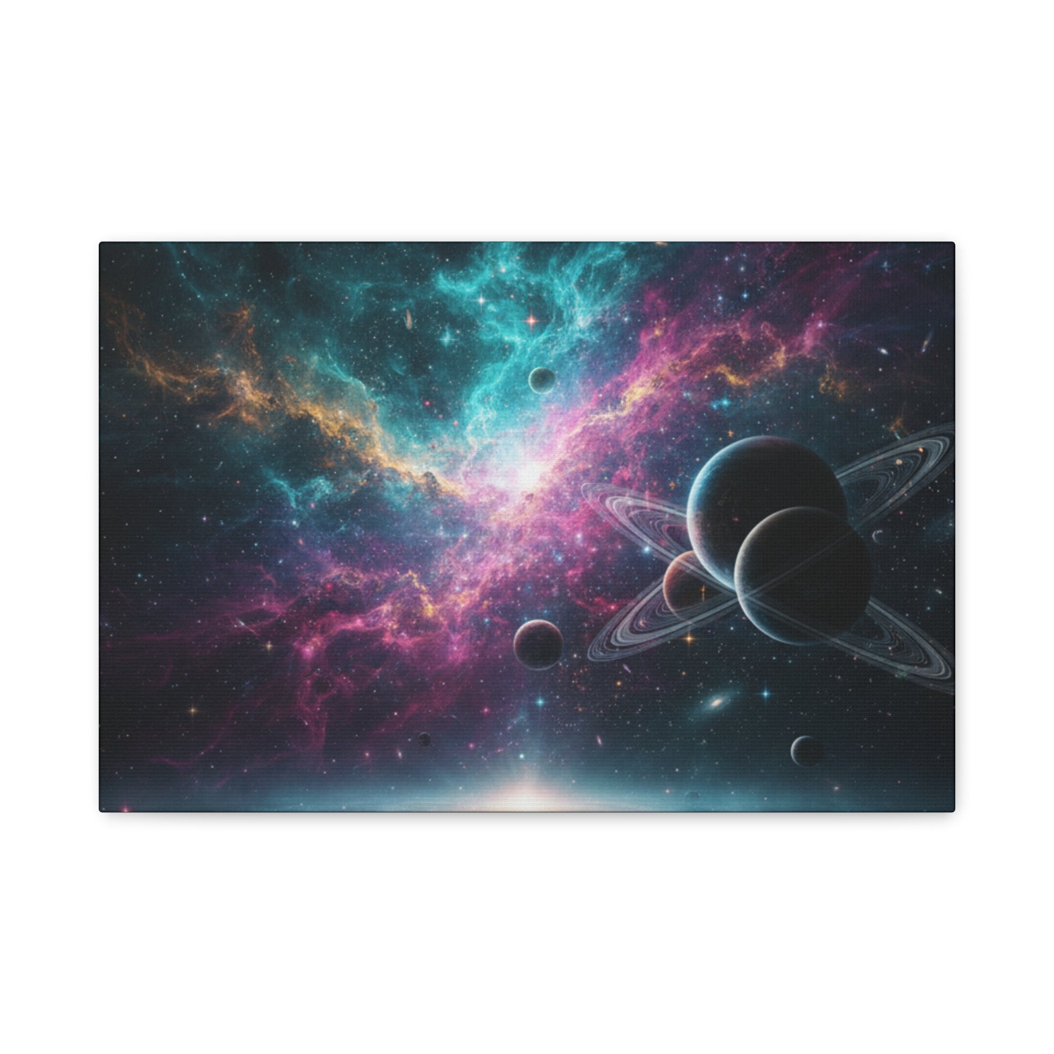 Cosmic Nebula "Stunning" Canvas Print — Galaxy Planets Wall Art