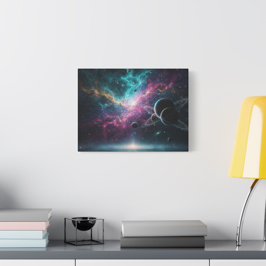 Cosmic Nebula "Stunning" Canvas Print — Galaxy Planets Wall Art