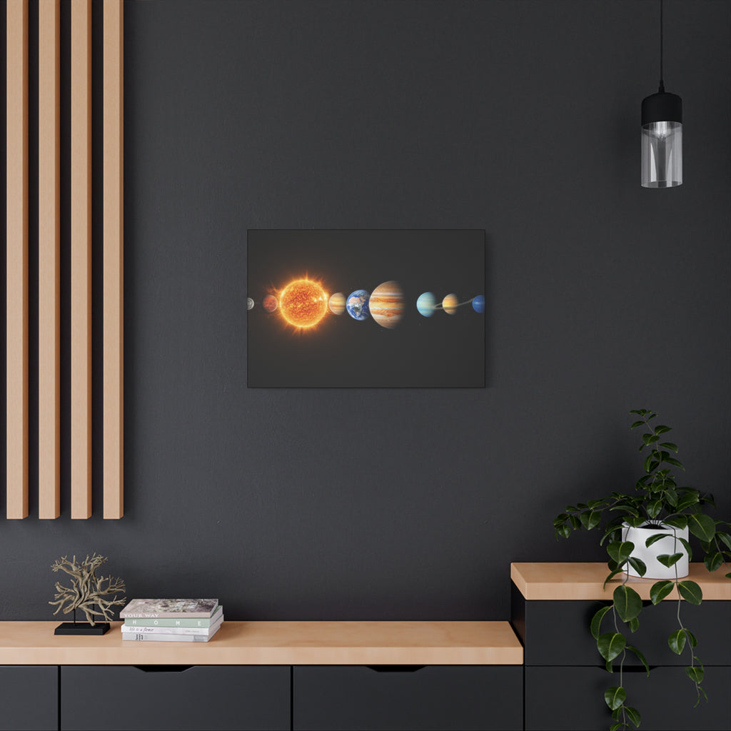 Solar System Stunning Canvas Print — Jaw-Dropping Space Wall Art