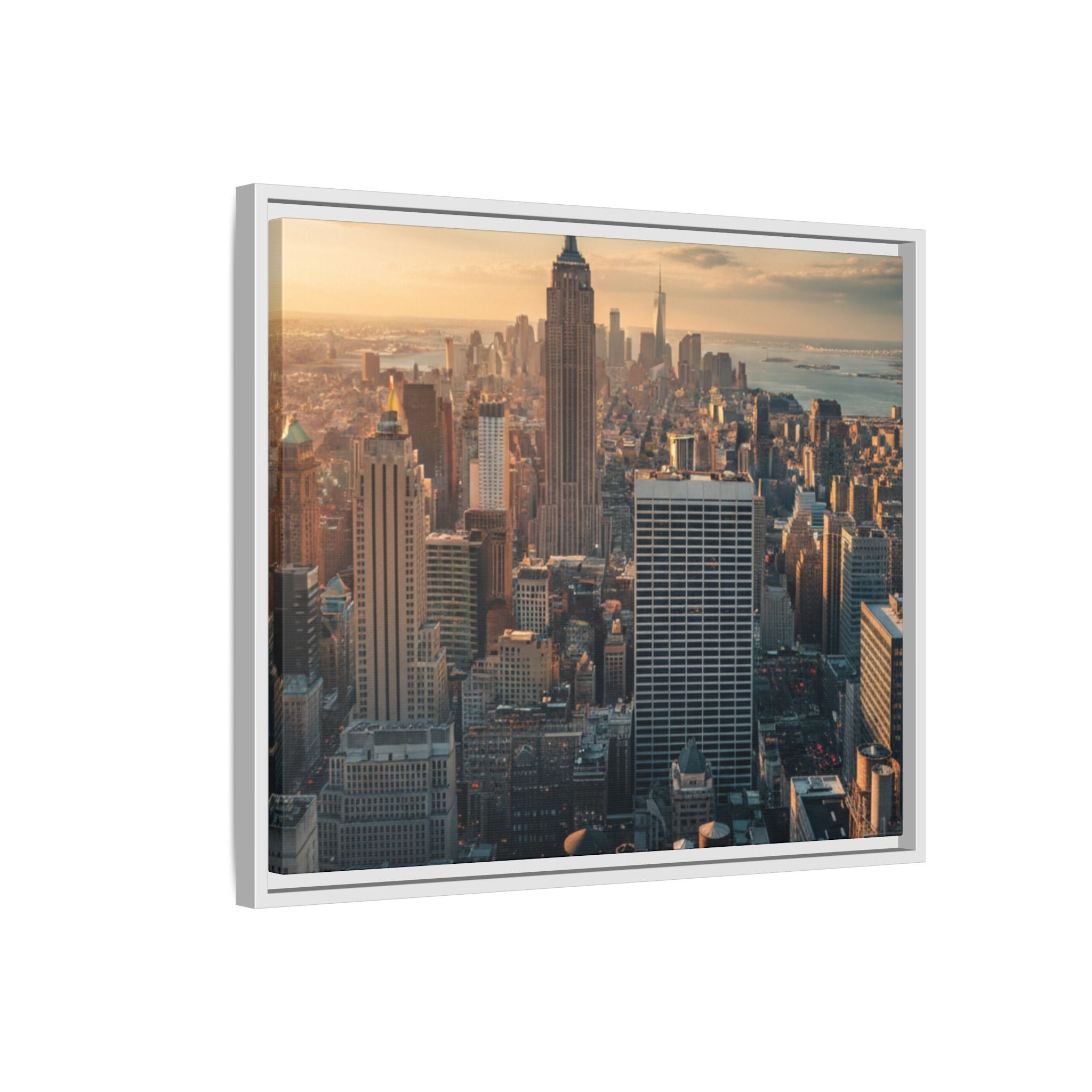 New York City Skyline at Sunset - Framed Art