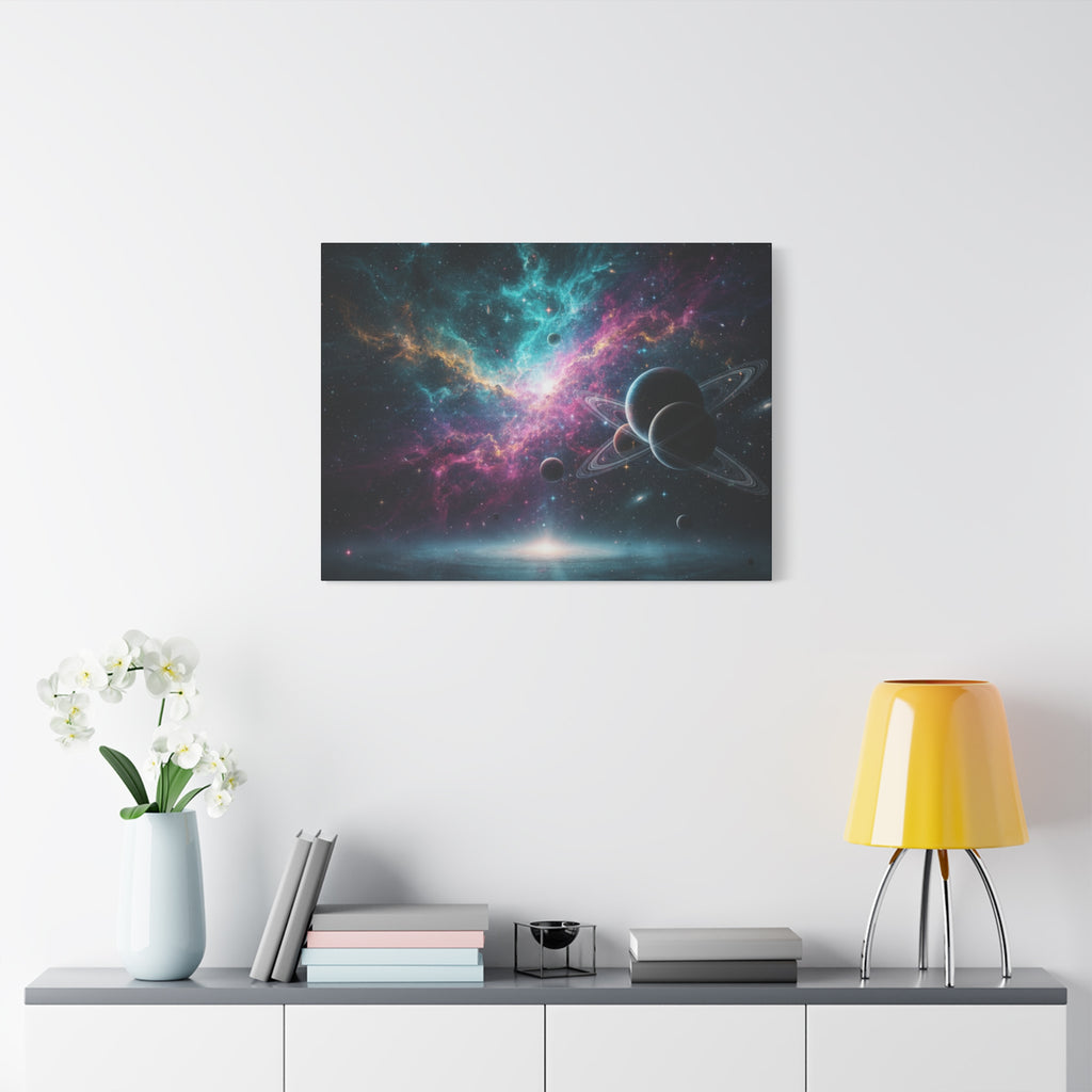 Cosmic Nebula "Stunning" Canvas Print — Galaxy Planets Wall Art
