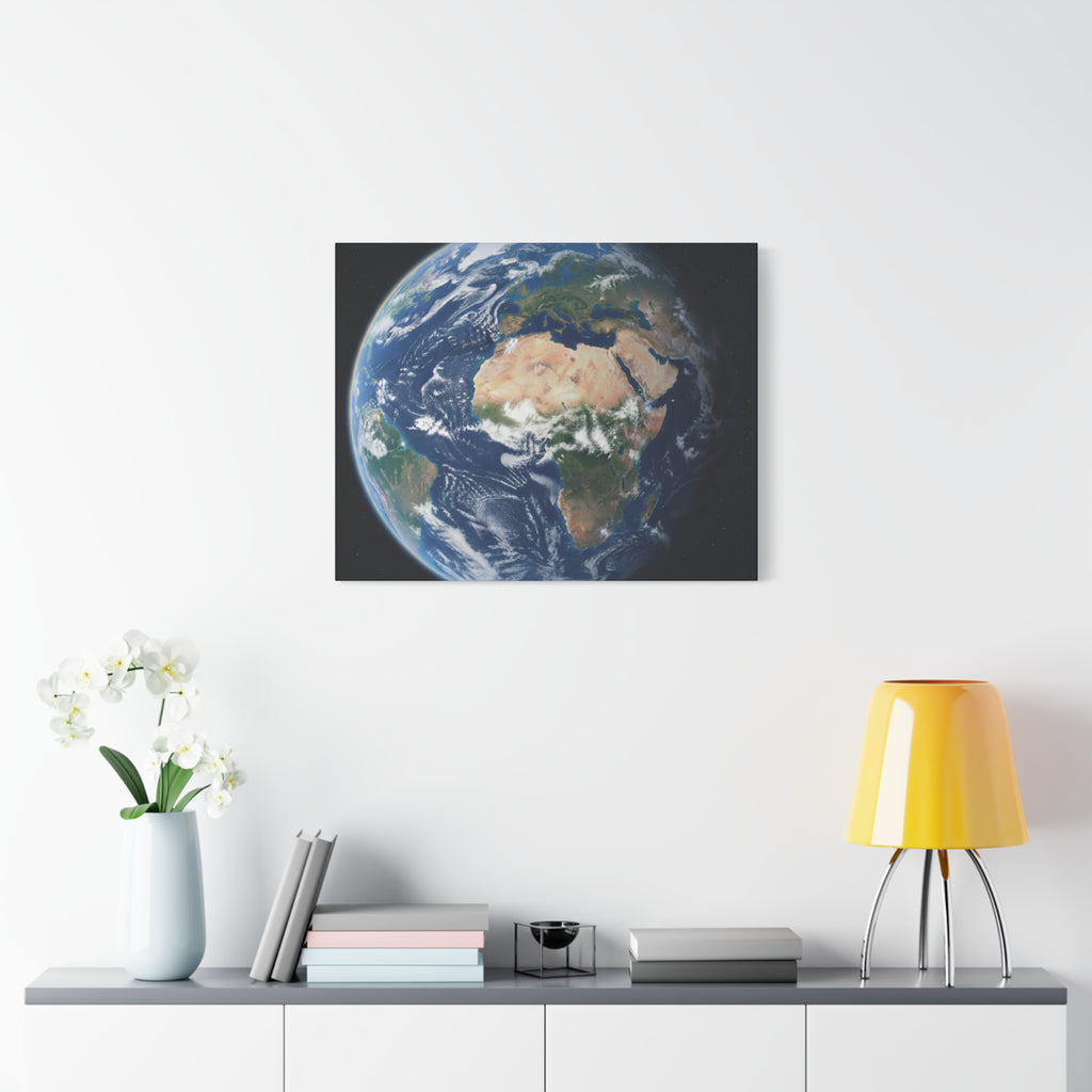 Earth from Space Stunning Image — Planet Globe Wall Art, Africa View