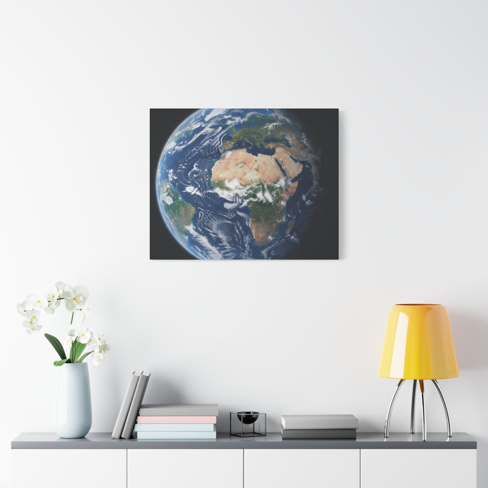 Earth from Space Stunning Image — Planet Globe Wall Art, Africa View