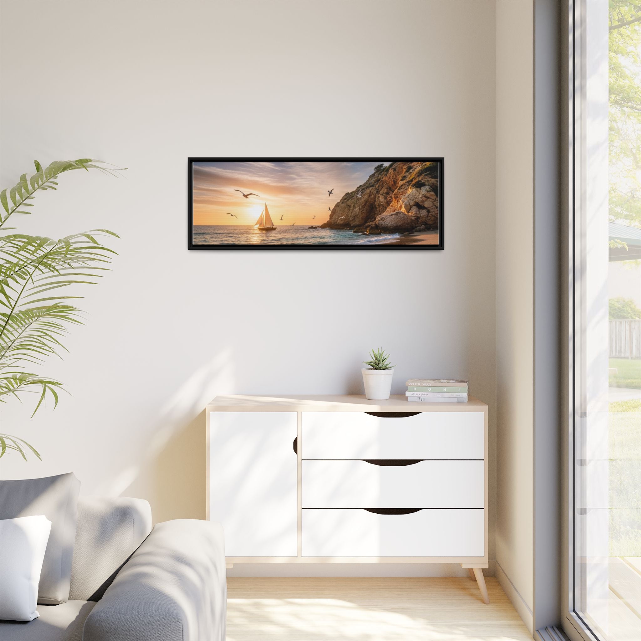 Sunset Sail Beach Landscape - Stunning Image!