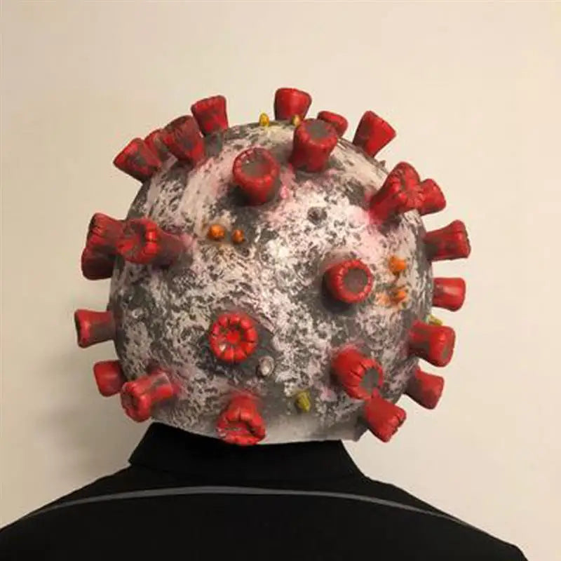 34*32cm Virus Mask Scary Props Halloween Party Props Adult Horror Ghost Helmet